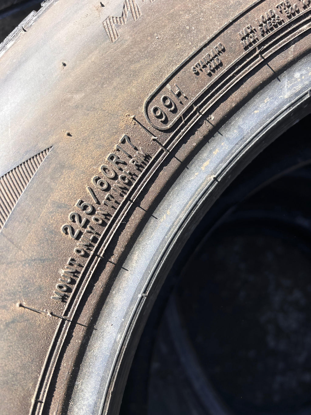 225/60R17 Set (4  Like New Tires) Arizonian Silver Edition