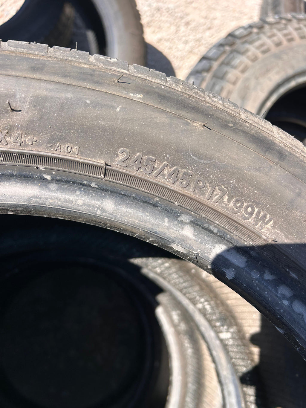 245/45R17 Set (4 Used Tires) Toyo Extensa 4 Plus