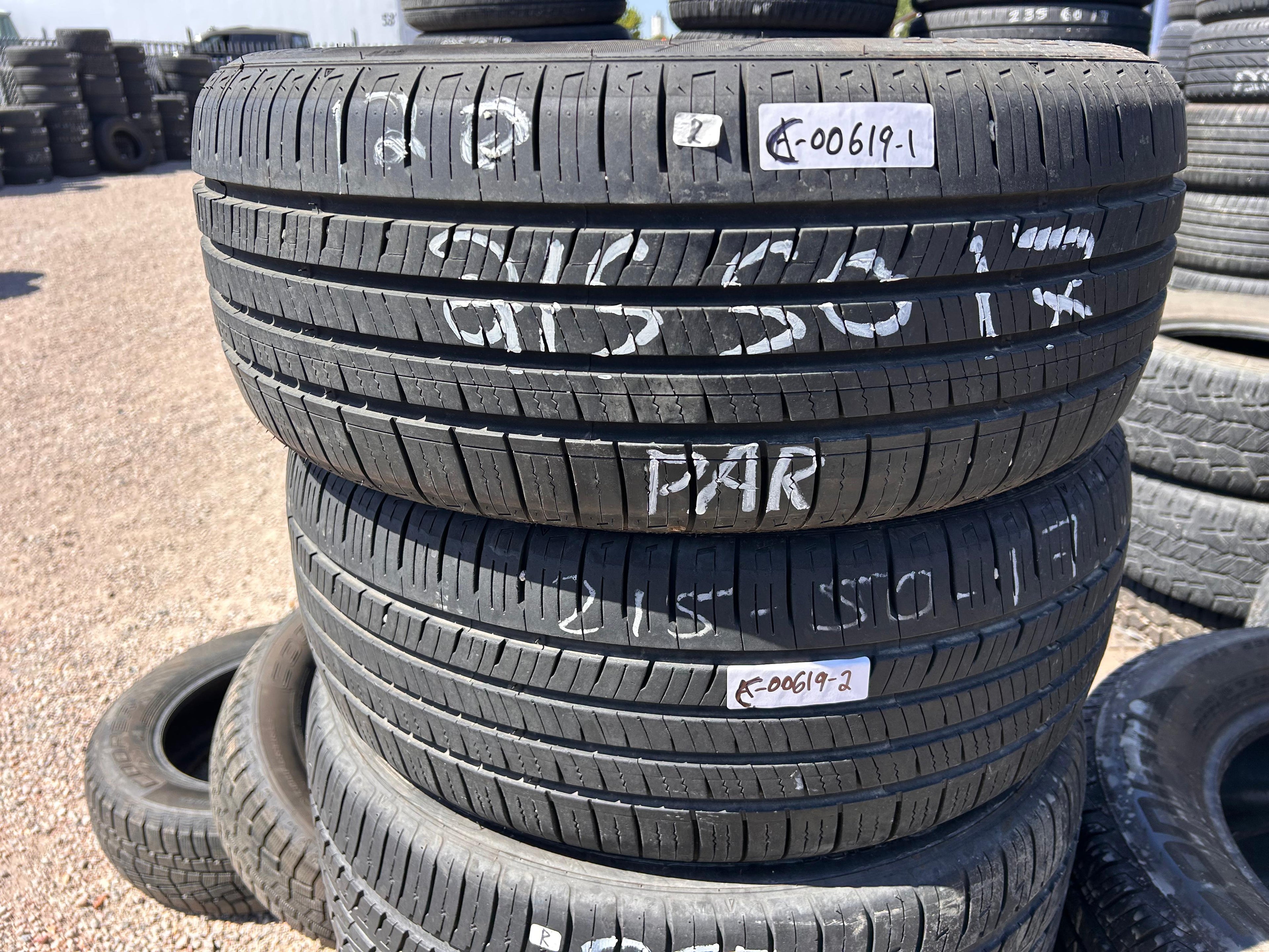 215/50R17 Pair (2 Like New Tires) Fortune Perfectus