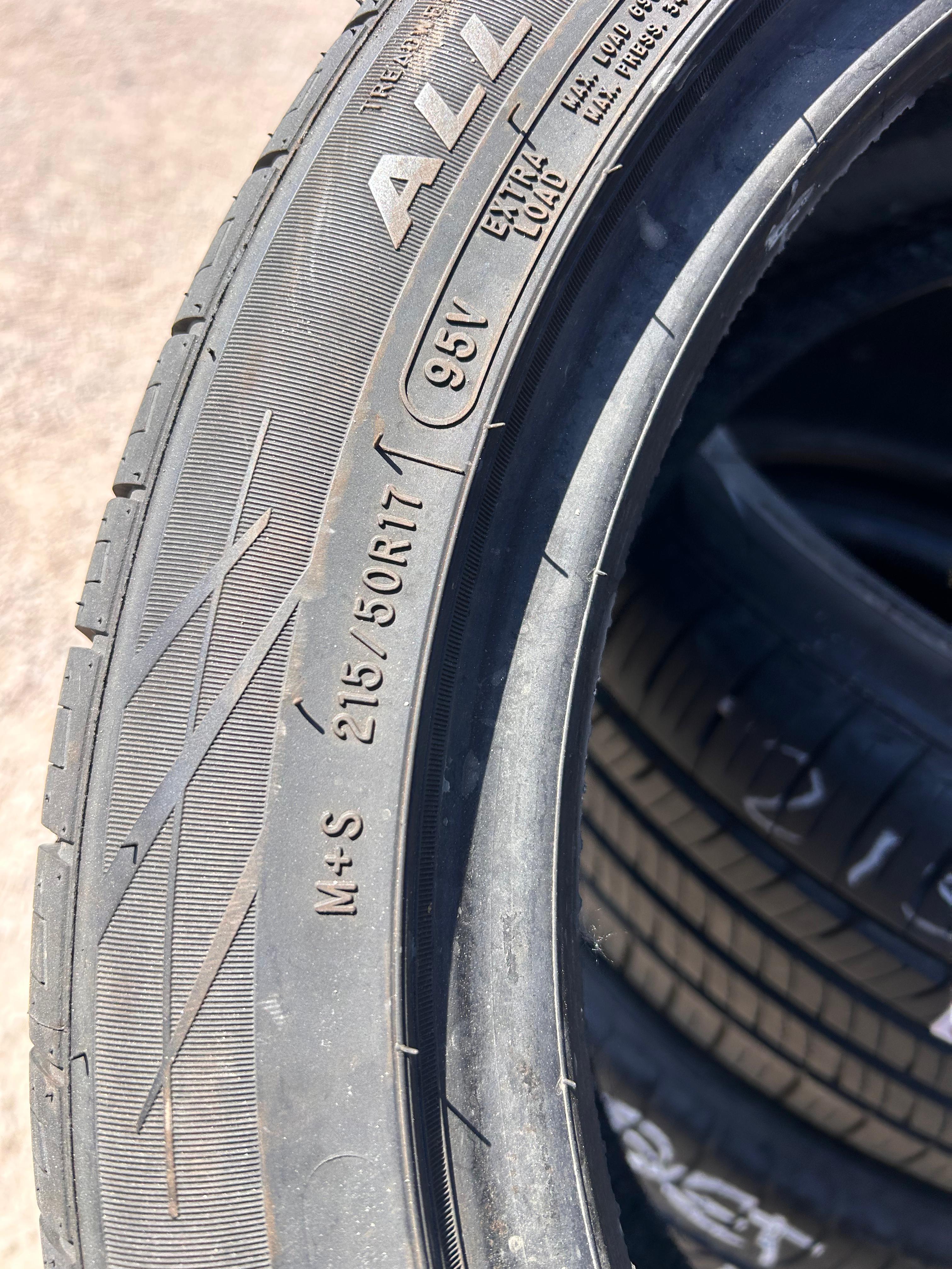 215/50R17 Pair (2 Like New Tires) Fortune Perfectus