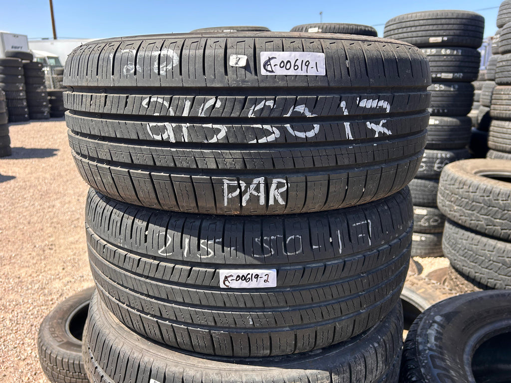 215/50R17 Pair (2 Like New Tires) Fortune Perfectus