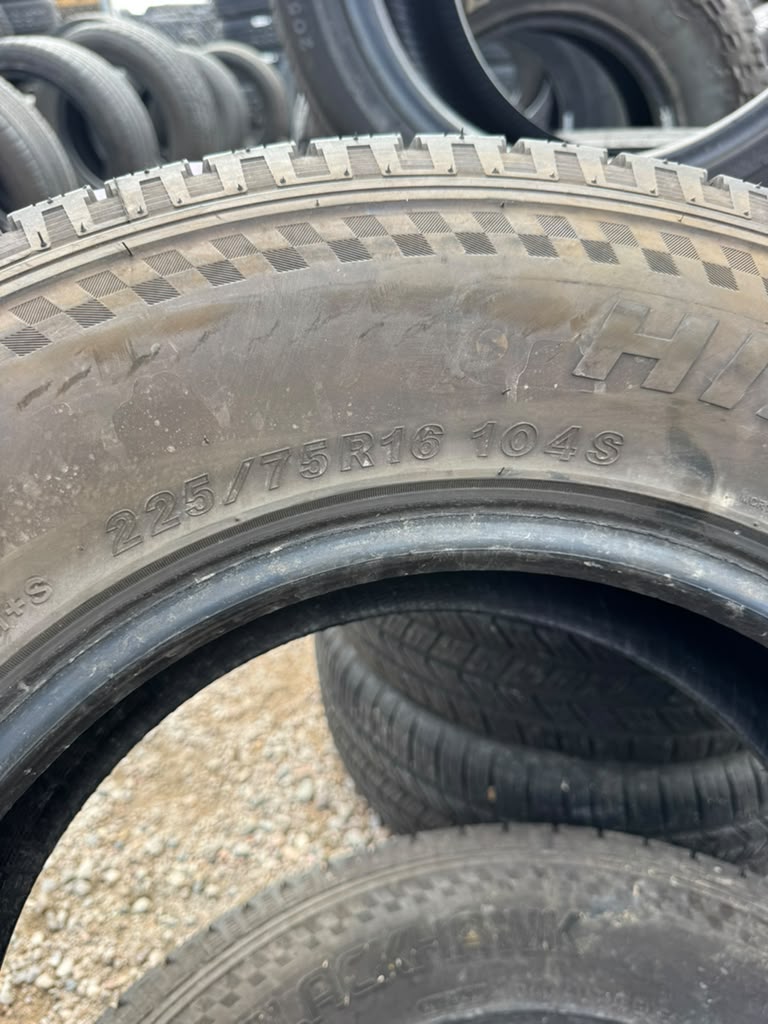 225/75R16 Pair (2 Used Tires) Blackhawk Hiscend-H