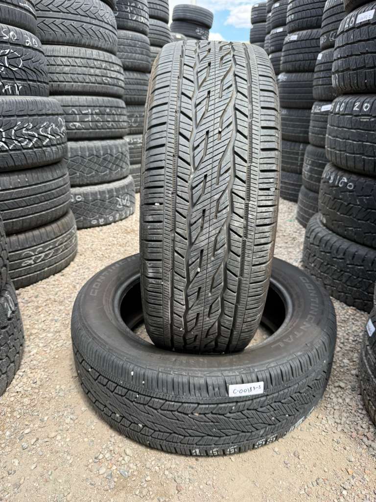 255/55R20 Pair (2 Used Tires) Continental CrossContact LX20