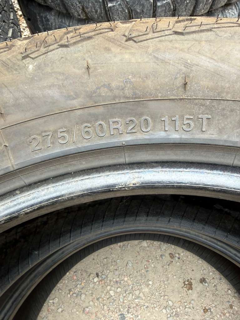275/60R20 Pair (2 Used Tires) National Commando A/T