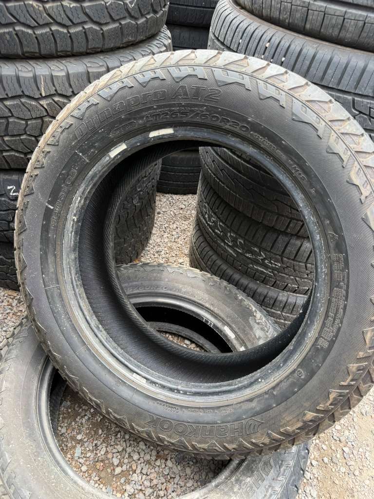 LT265/60R20 Pair (2 Used Tires) Hankook Dynapro AT2