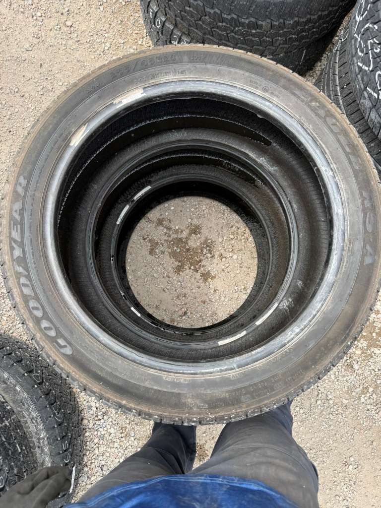 255/45R20 (3 Used Tires) Goodyear Eagle RS-A