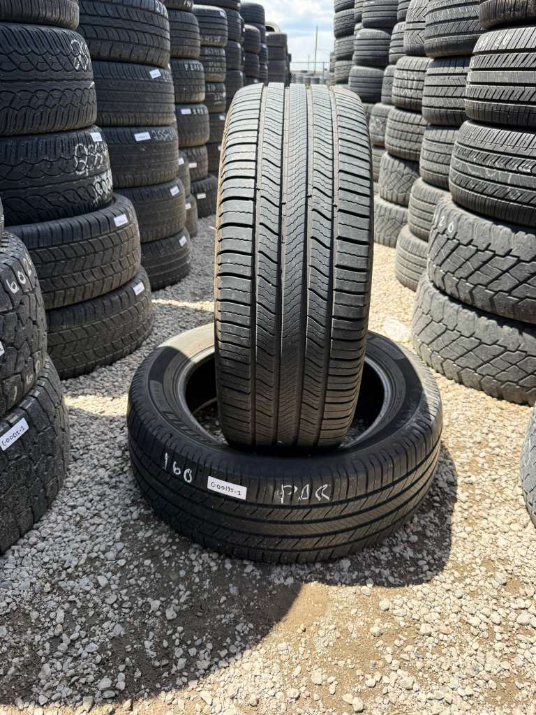 235/55R20 Pair (2 Used Tires) Michelin Defender 2
