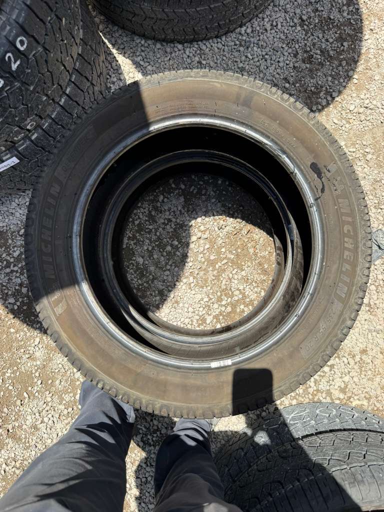 235/55R20 Pair (2 Used Tires) Michelin Defender 2