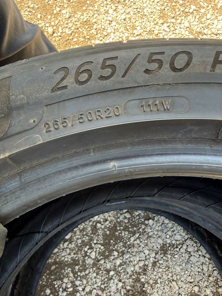 265/50R20 Pair (2 Used Tires) Michelin Primacy Tour A/S