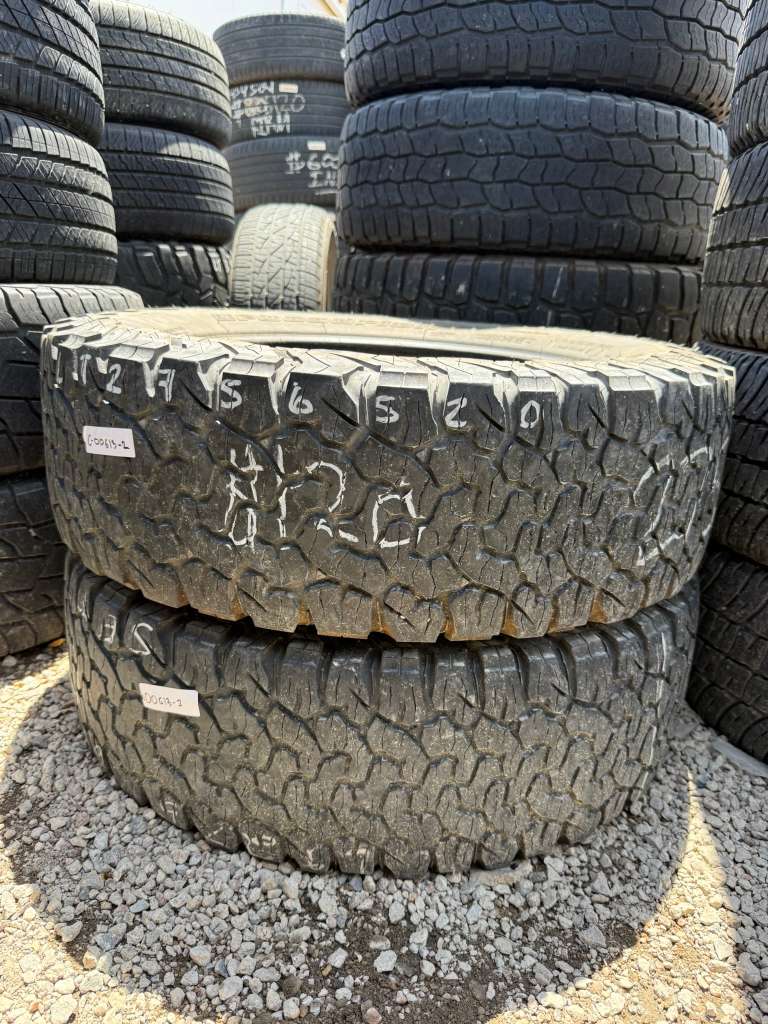 LT275/65R20 Pair (2 Used Tires) BFGoodrich All-Terrain T/A KO2