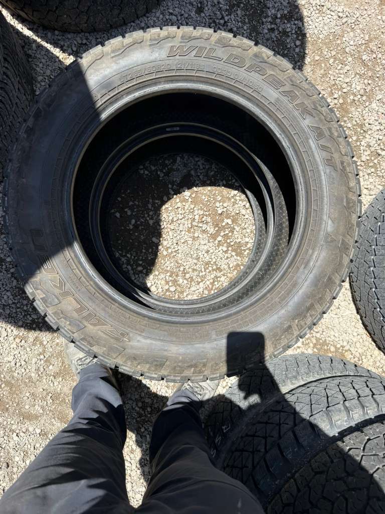 LT265/60R20 Pair (2 Used Tires) Falken Wildpeak A/T AT3W