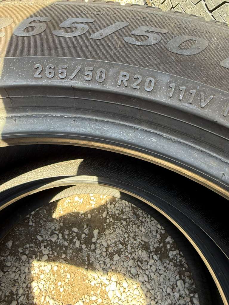 265/50R20 Pair (2 Used Tires) Pirelli Scorpion AS Plus 3