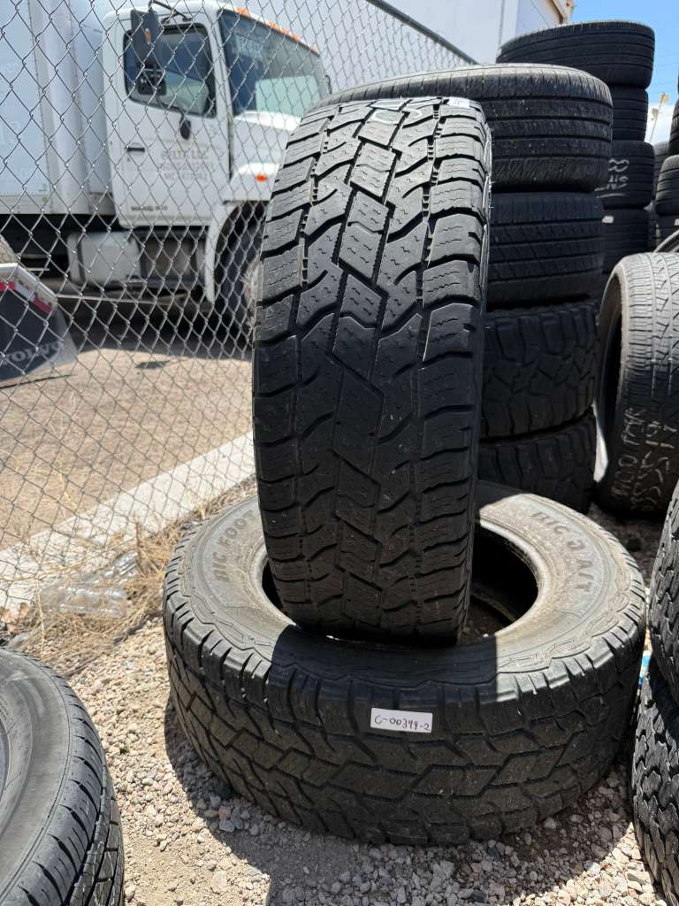 LT275/65R20 Pair (2 Used Tires) Big O A/T Big Foot