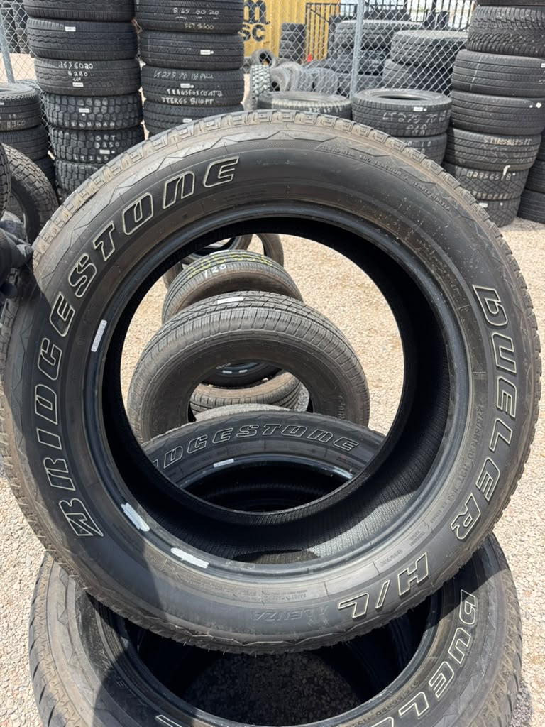 275/55R20 Set (4 Used Tires) Bridgestone Dueler H/L