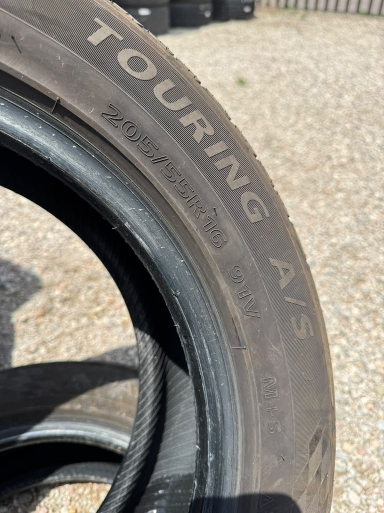 205/55R16 Pair (2 Used Tires) Pantera Touring A/S