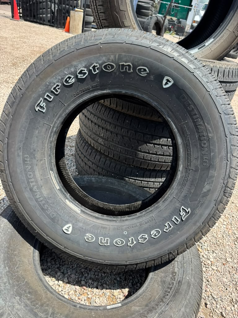 245/75R16 Pair (2 Used Tires) Firestone Destination LE3