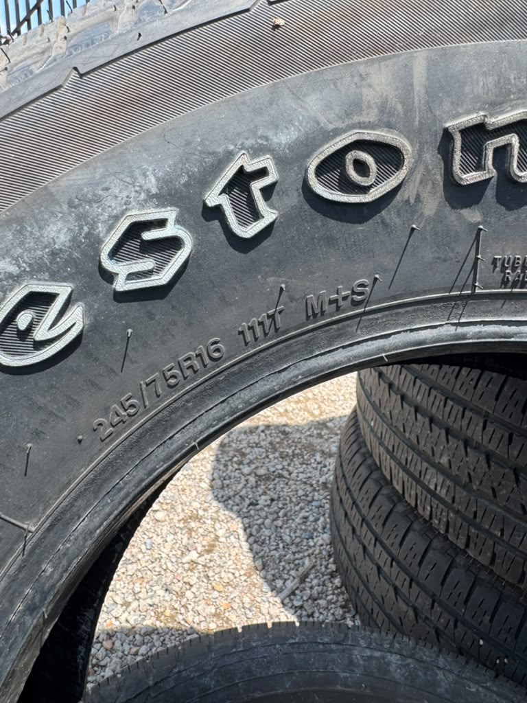 245/75R16 Pair (2 Used Tires) Firestone Destination LE3