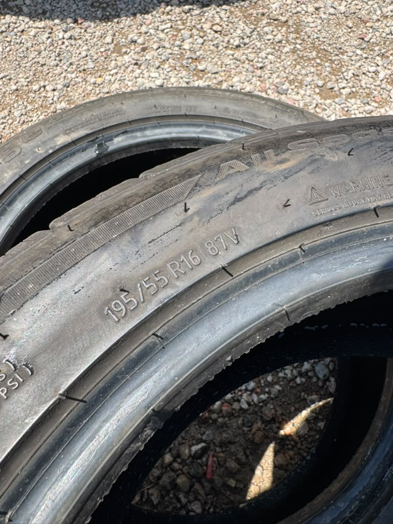 195/55R16 Pair (2 Used Tires) Bfgoodrich Advantage