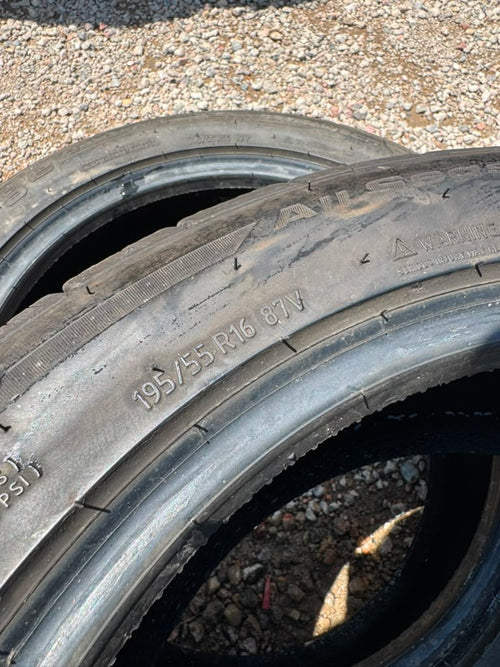 195/55R16 Pair (2 Used Tires) Bfgoodrich Advantage