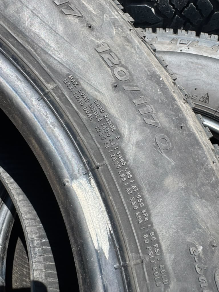 LT235/80R17 Set (4 Used Tires) Toyo M655
