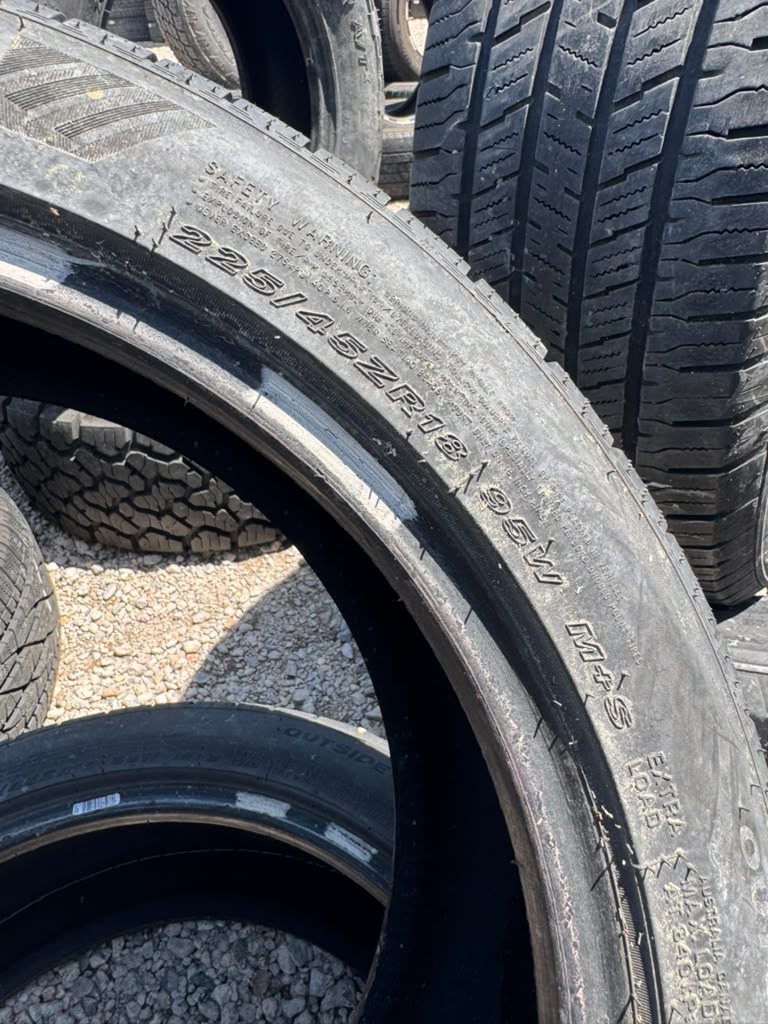 225/45R18 Pair (2 Used Tires) Nexen N5000 Platinum