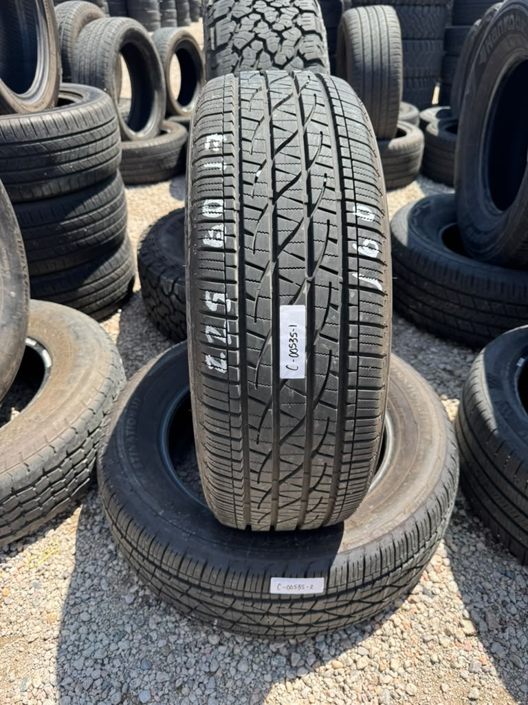 225/60R17 Pair (2 Used Tires) Firestone Destination LE3