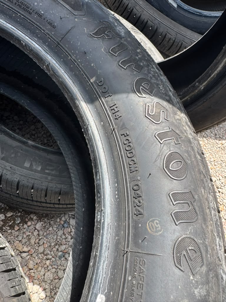 225/60R17 Pair (2 Used Tires) Firestone Destination LE3