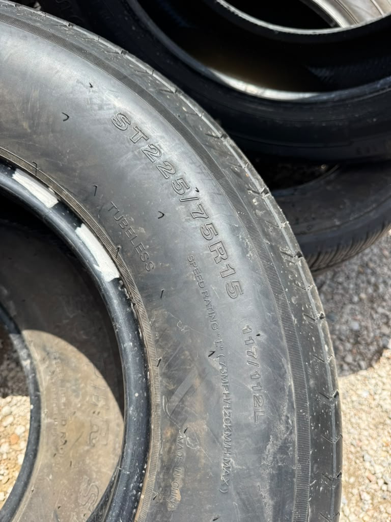 ST225/75R15 Pair (2 Used Tires) WestLake Super ST
