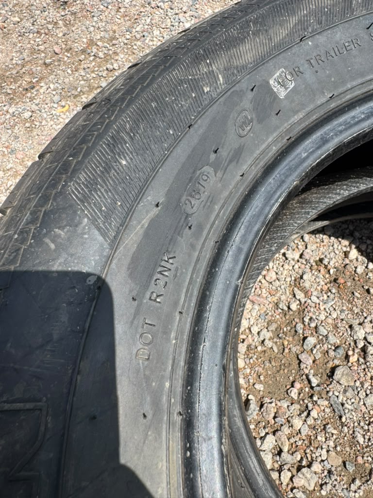 ST205/75R15 Pair (2 Used Tires) Hi-Run Trailer Tires