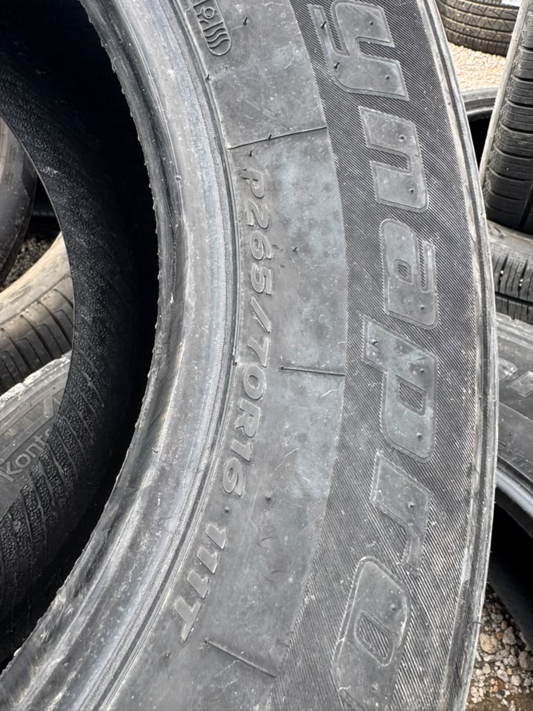 265/70R16 Pair (2 Used Tires) Hankook DynaPro HT