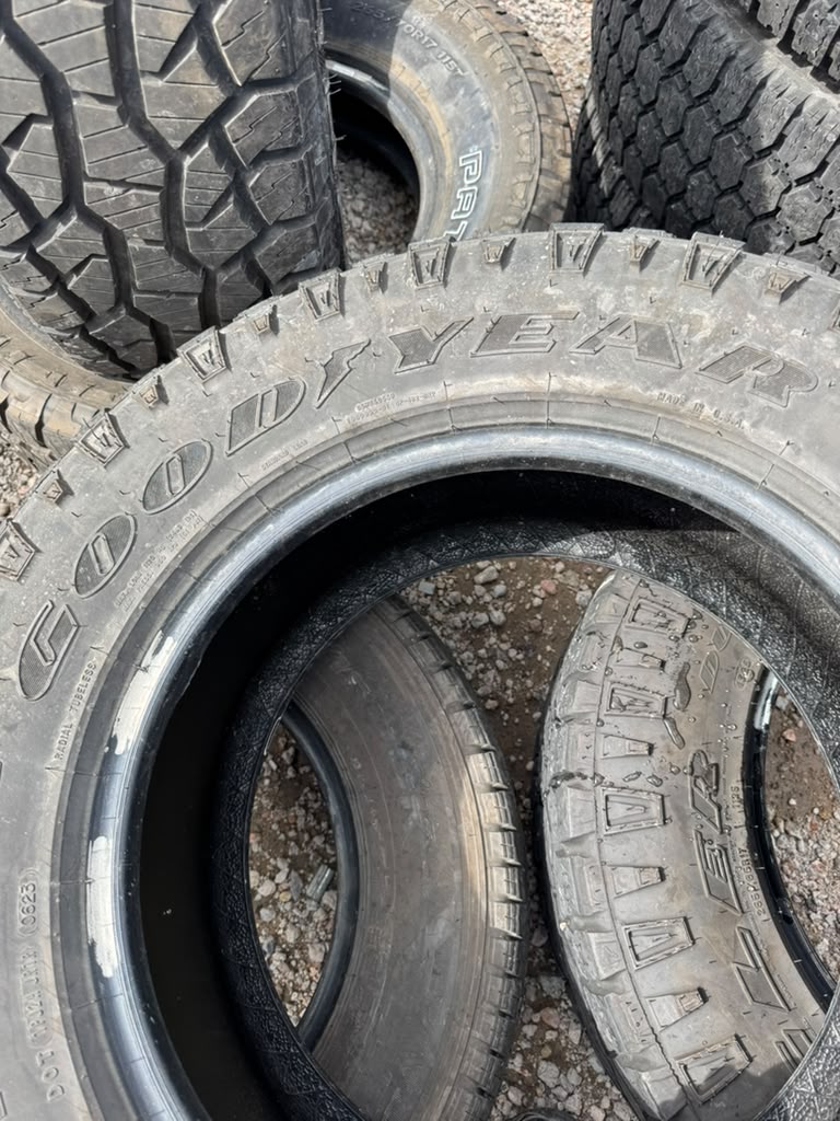 265/65R17 Pair (2 Used Tires) Goodyear DuraTrac