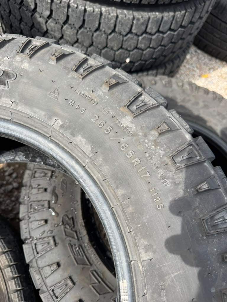 265/65R17 Pair (2 Used Tires) Goodyear DuraTrac