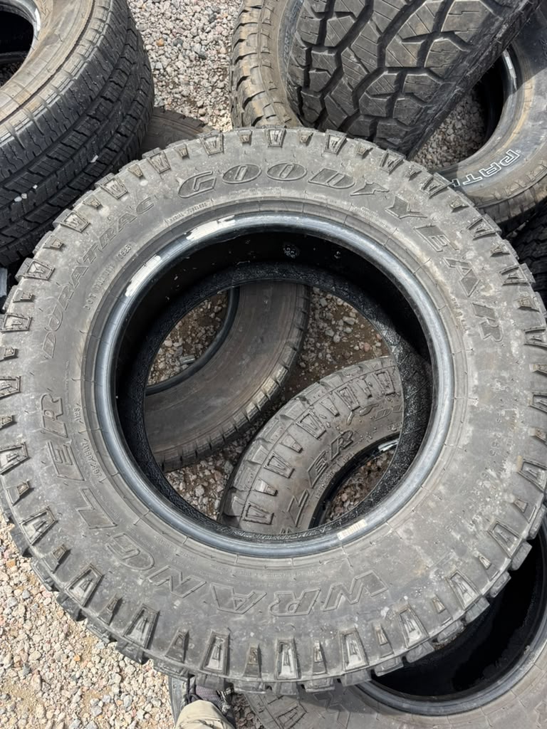 265/65R17 Pair (2 Used Tires) Goodyear DuraTrac