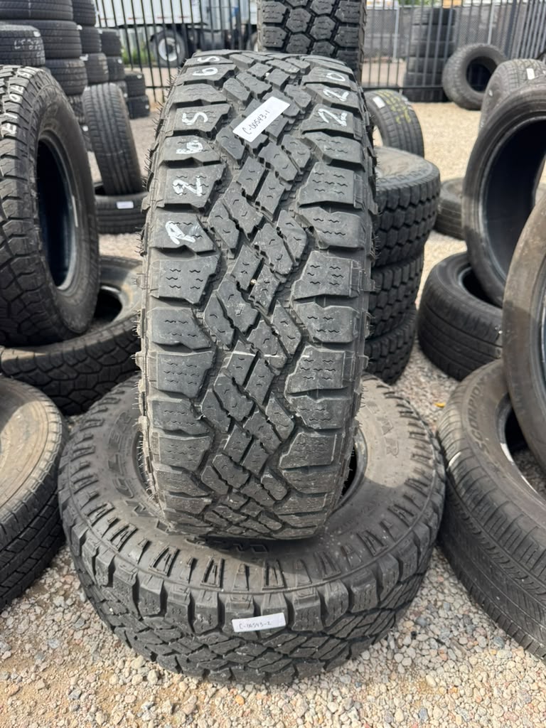265/65R17 Pair (2 Used Tires) Goodyear DuraTrac