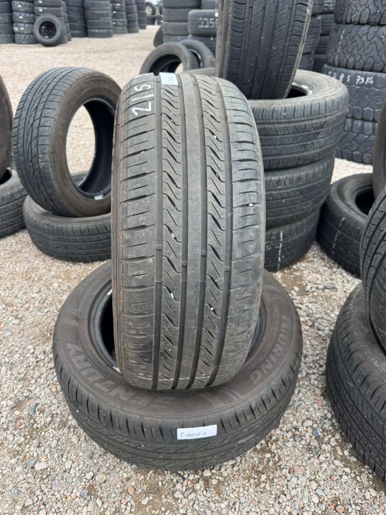 215/55R16 Pair (2 Used Tires) Sentury