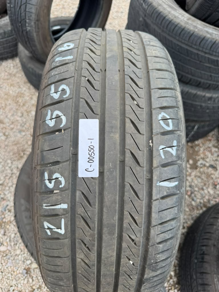 215/55R16 Pair (2 Used Tires) Sentury
