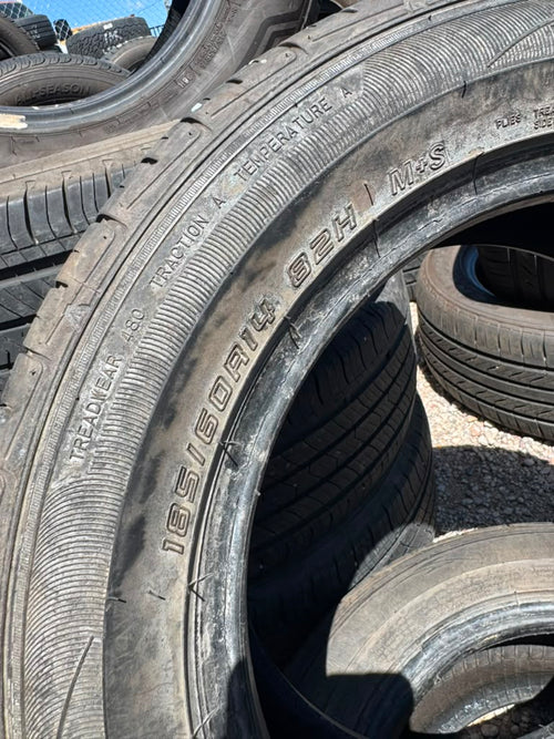 185/60R14 Pair (2 Used Tires) Ohtsu