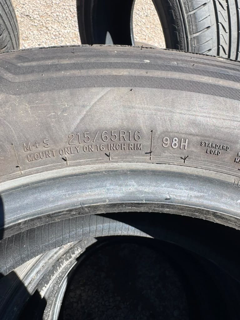 215/65R16 Set (4 Used Tires) Cooper All Adventure