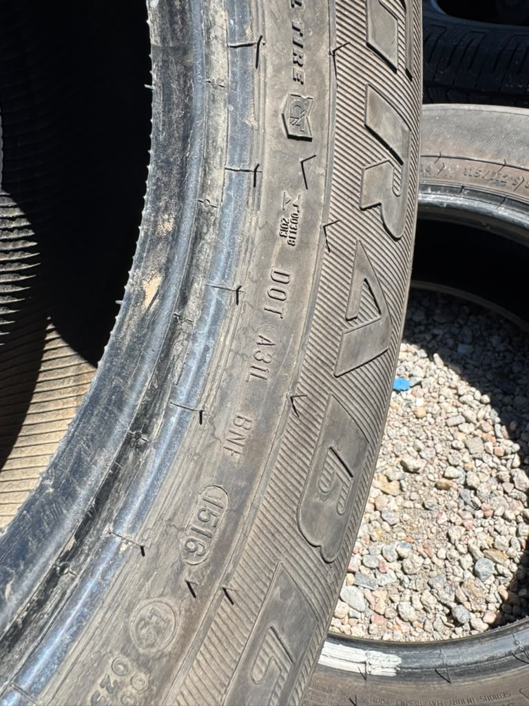LT225/75R16 Pair (2 Used Tires) General Grabber HTS