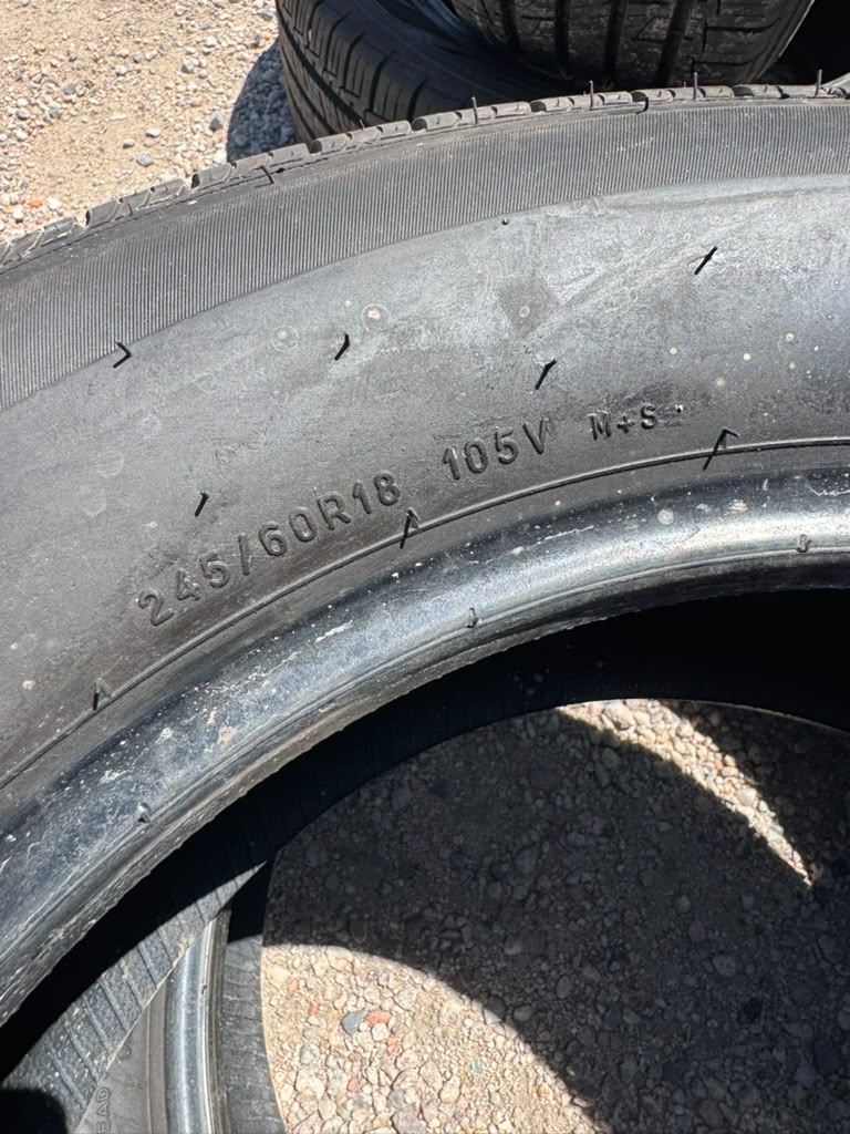 245/60R18 Pair (2 Used Tires) TigerPaw Uniroyal