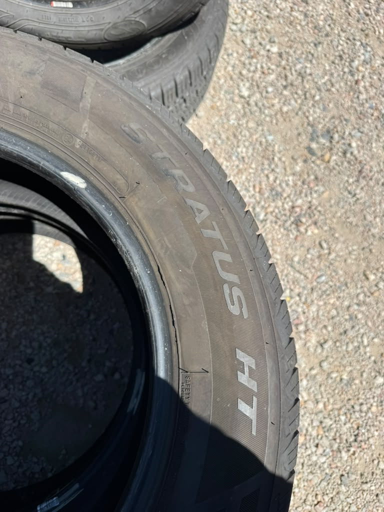245/60R18 Pair (2 Used Tires) Mastercraft Stratus HT