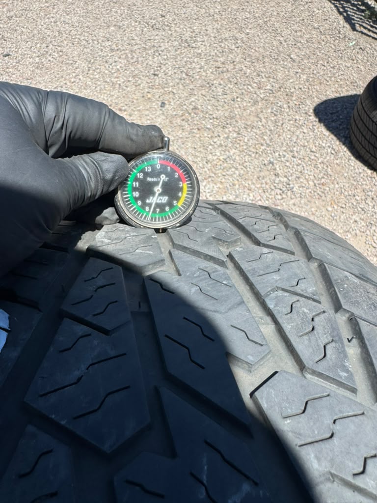 275/60R20 Pair (2 Used Tires) Delinte Bandit