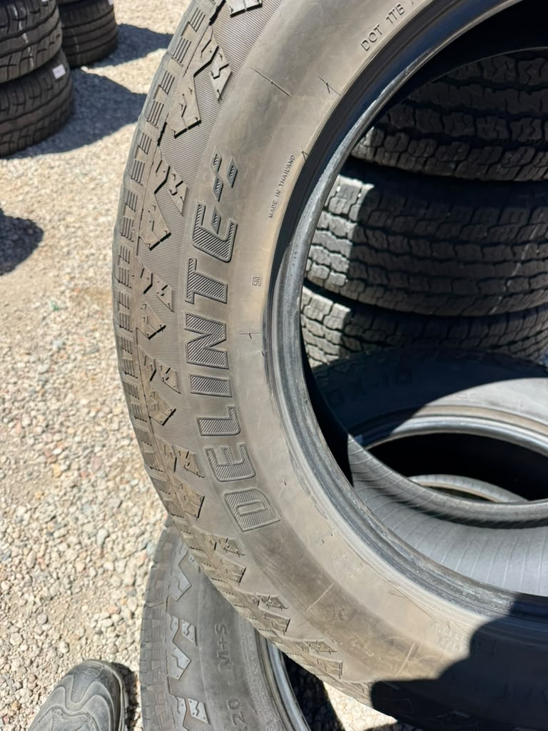 275/60R20 Pair (2 Used Tires) Delinte Bandit