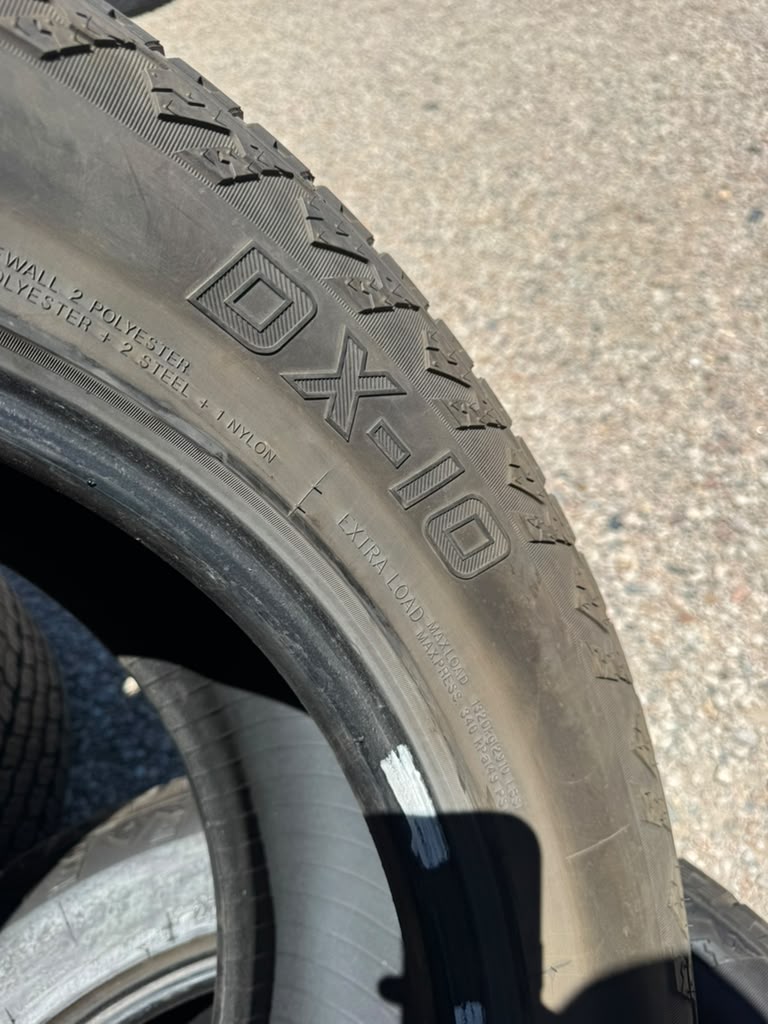 275/60R20 Pair (2 Used Tires) Delinte Bandit