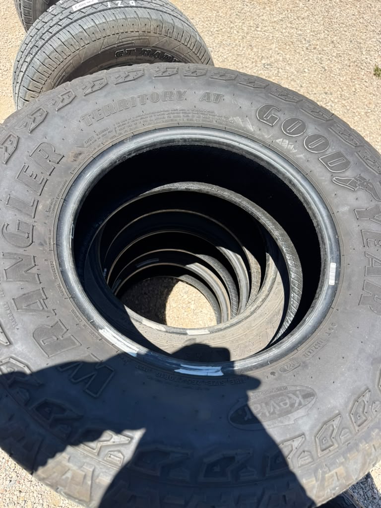 265/70R16 Set (4 Used Tires) Goodyear Wrangler Territory