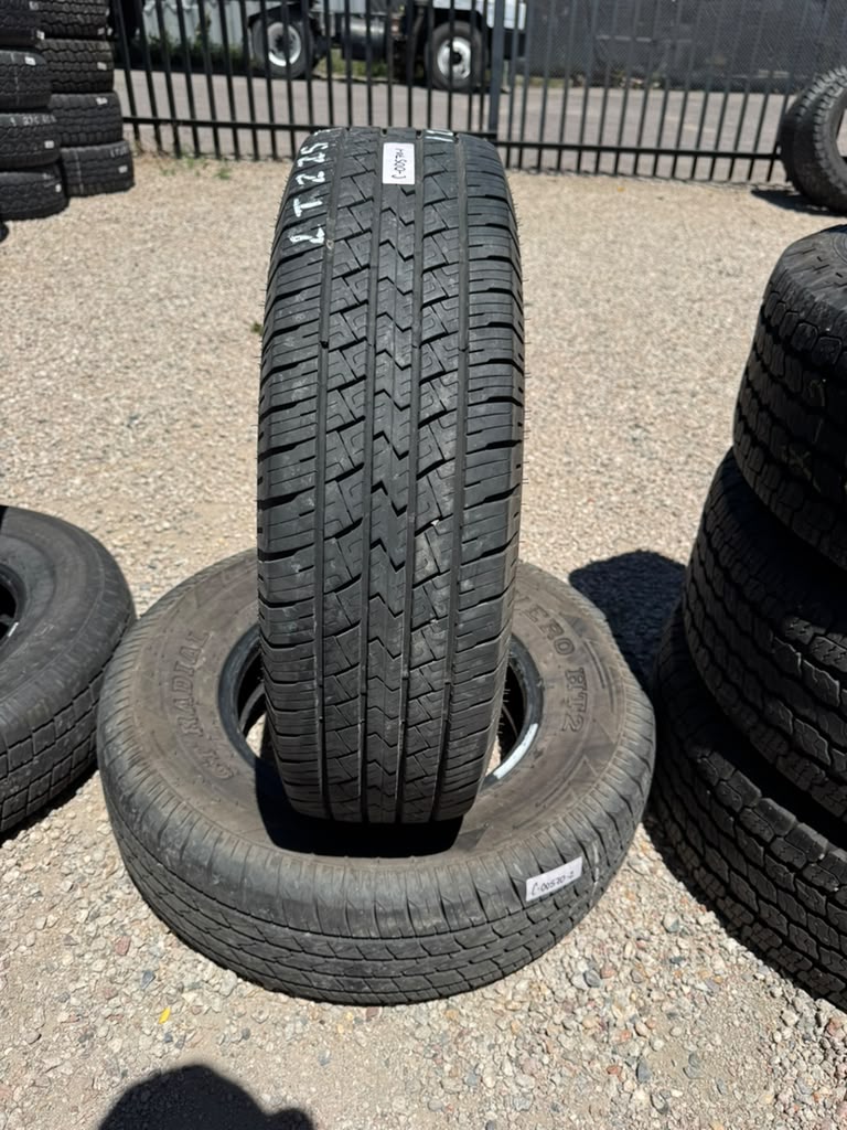 LT225/75R16 Pair (2 Used Tires) Savero GT Radial
