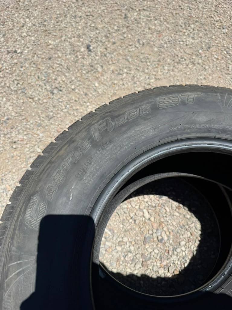ST225/75R15 Pair (2 Used Tires) Castle Rock ST