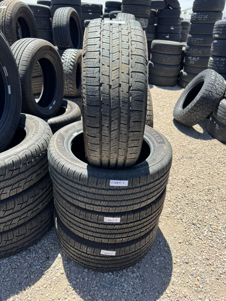 215/55R17 Set (4 Used Tires) Goodyear Reliant