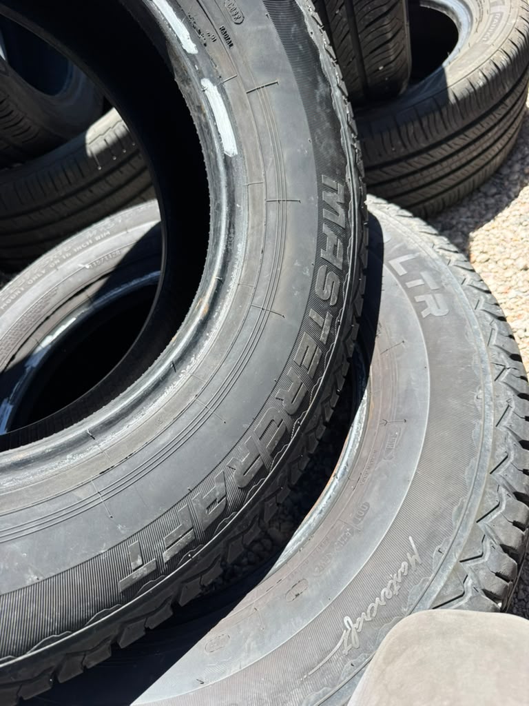 LT225/75R16 Pair (2 Used Tires) Mastercraft Courser LTR