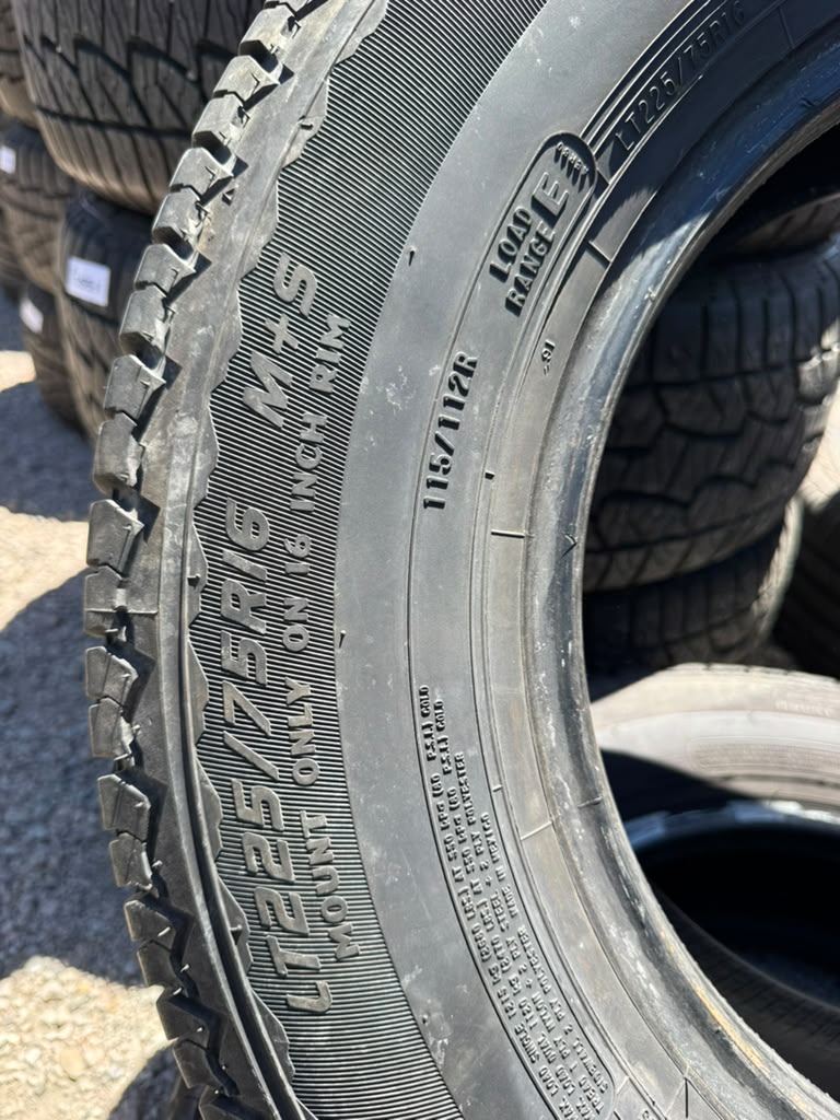 LT225/75R16 Pair (2 Used Tires) Mastercraft Courser LTR